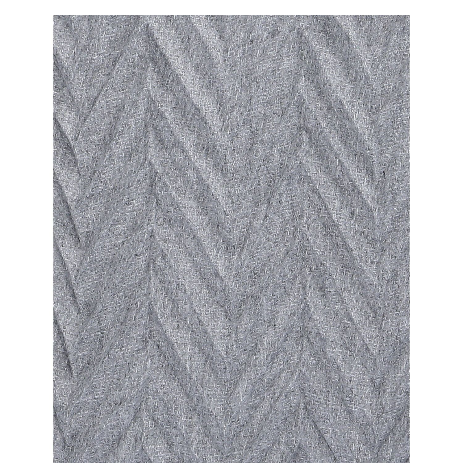 Antonio Damen Winter Schal Cashmera Plissee  grau Abbildung 4