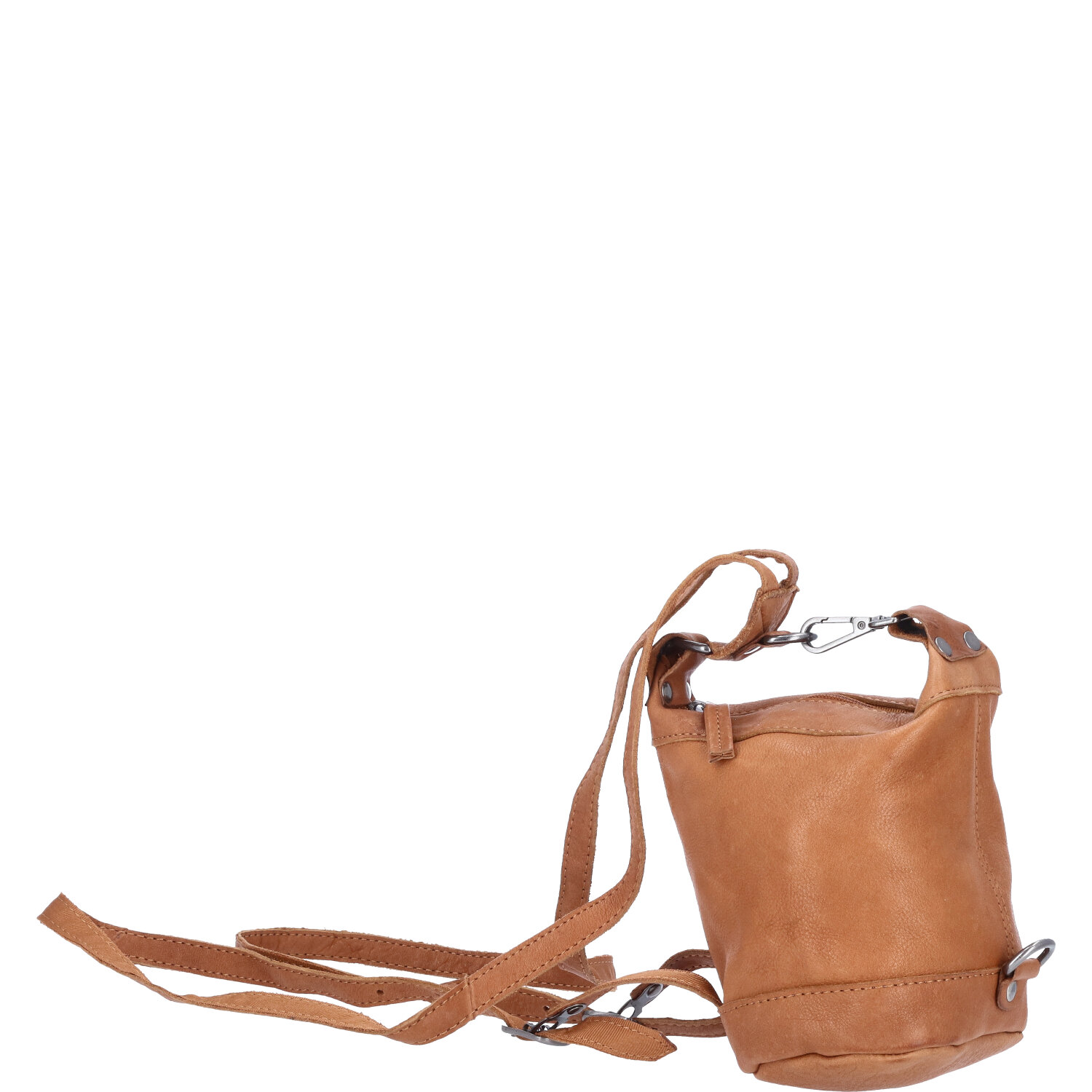 The Skandinavian Brand Mini Leder Rucksack  Cognac