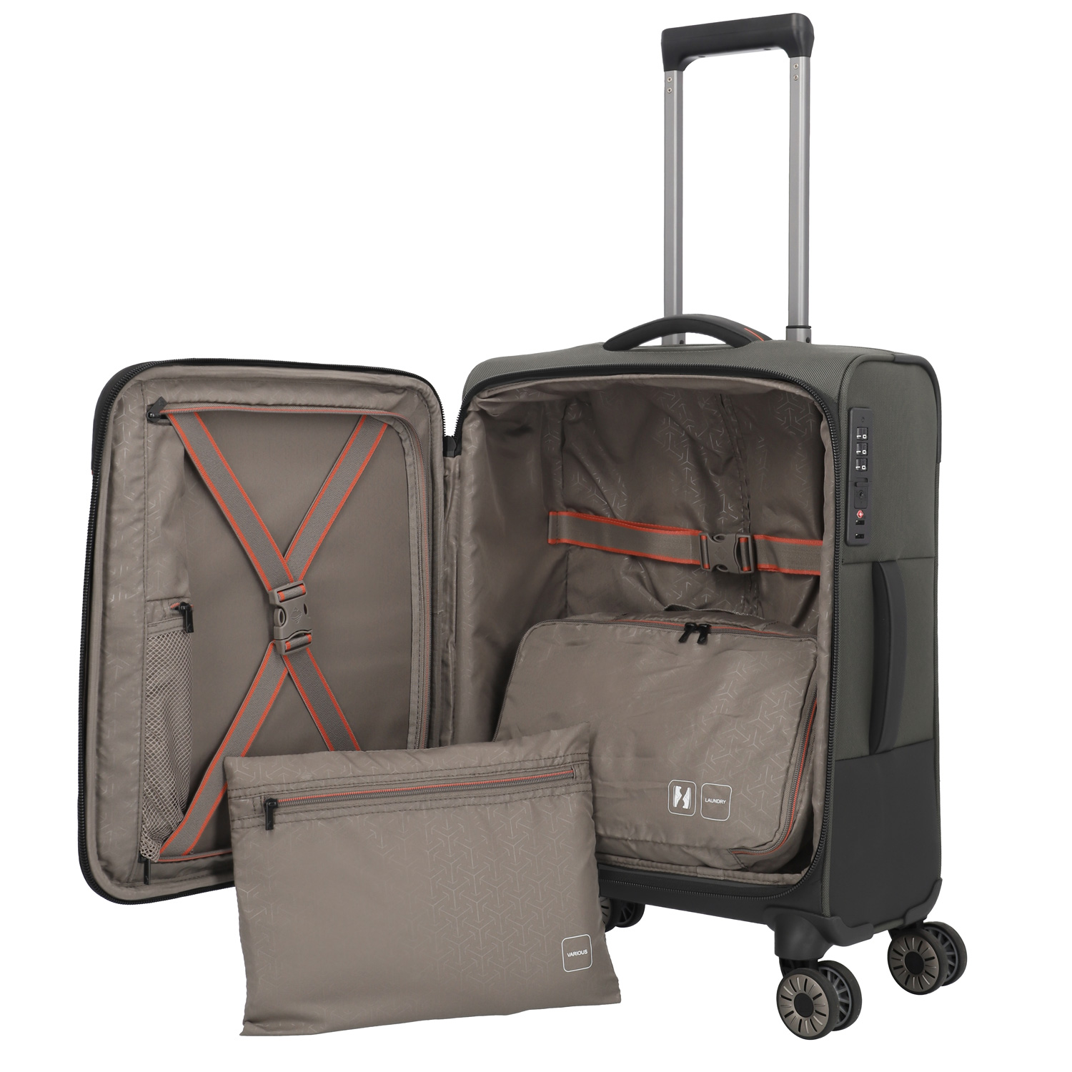 Travelite 4-Rad Trolley S Crosslite 5.0 olive