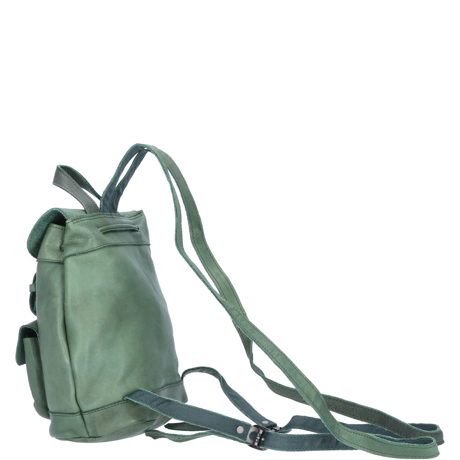 The Skandinavian Brand Damen Lederrucksack mini Style  grün