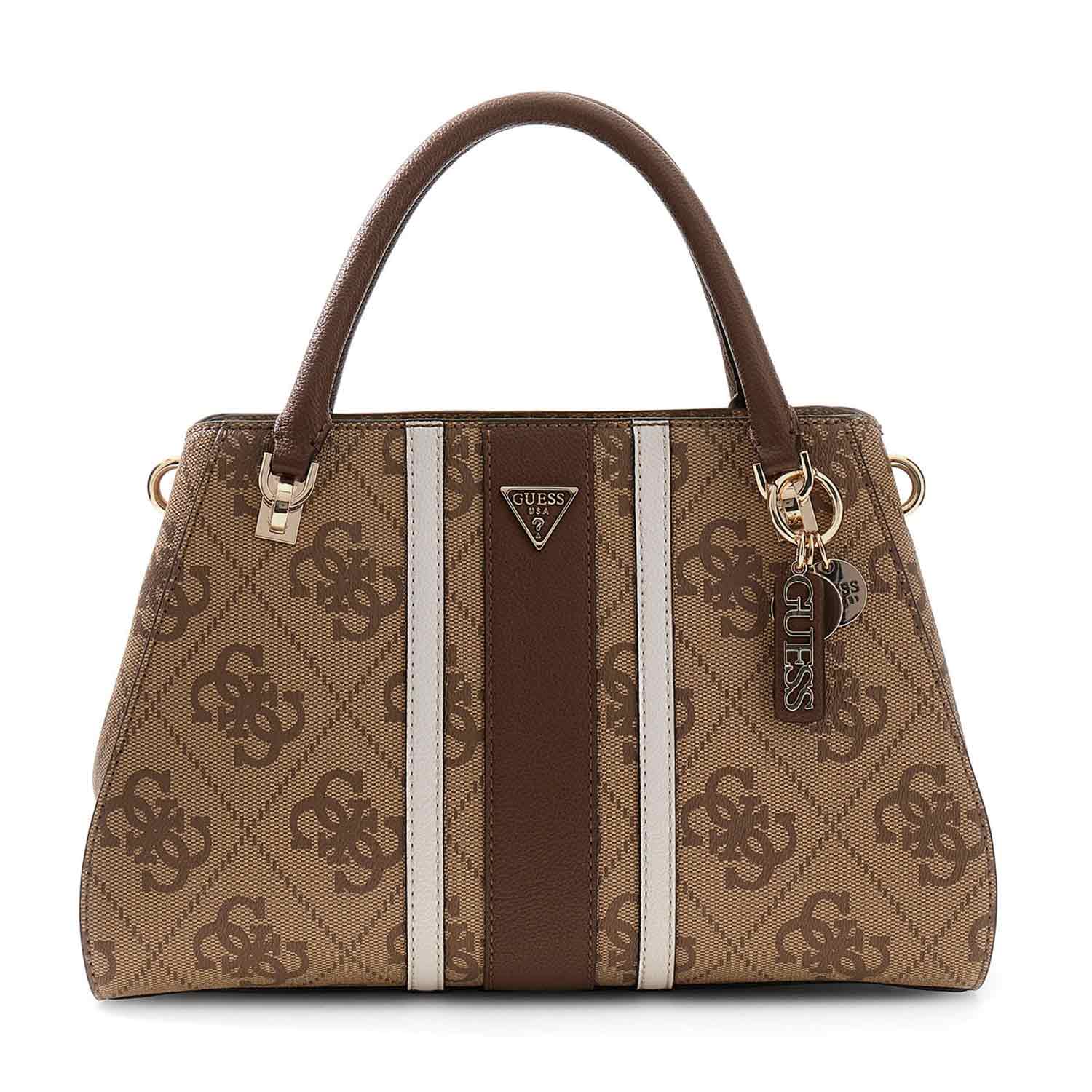 GUESS Handtasche Noelle II Latte Logo/Brown Abbildung 1