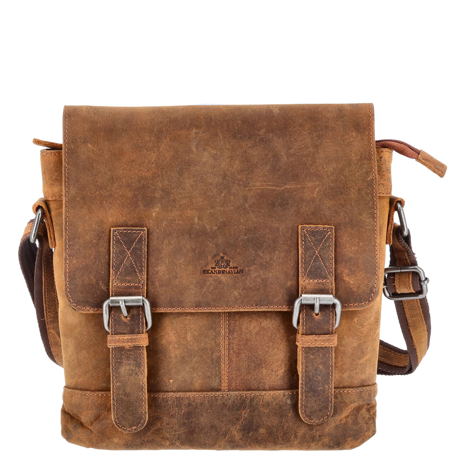 The Skandinavian Brand Leder Umhängetasche Hunter - Cognac Abbildung 4