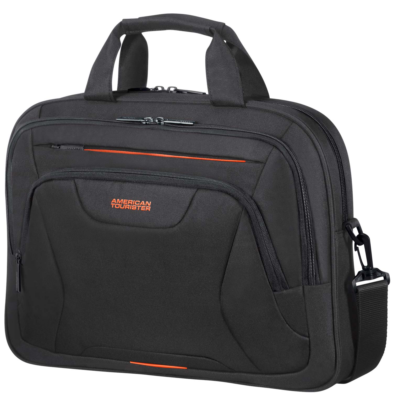 American Tourister Laptoptasche 15,6 Zoll AT WORK black/orange