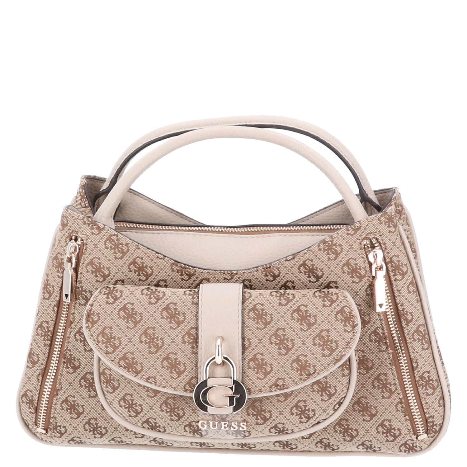 GUESS Umhängetasche Jessa Girlfriend Latte Logo Abbildung 1