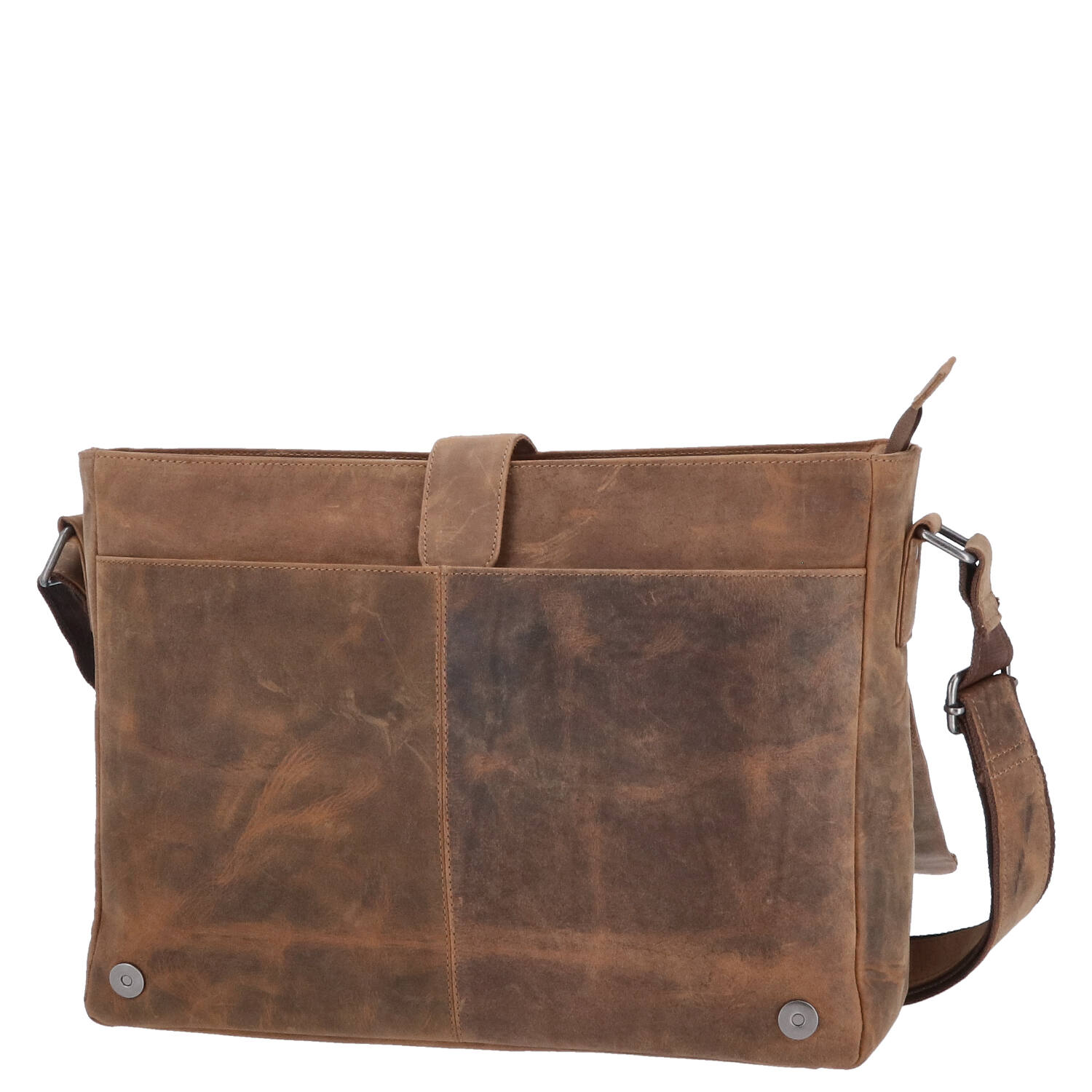 The Skandinavian Brand Leder Messenger, Umhängetasche  braun Abbildung 5