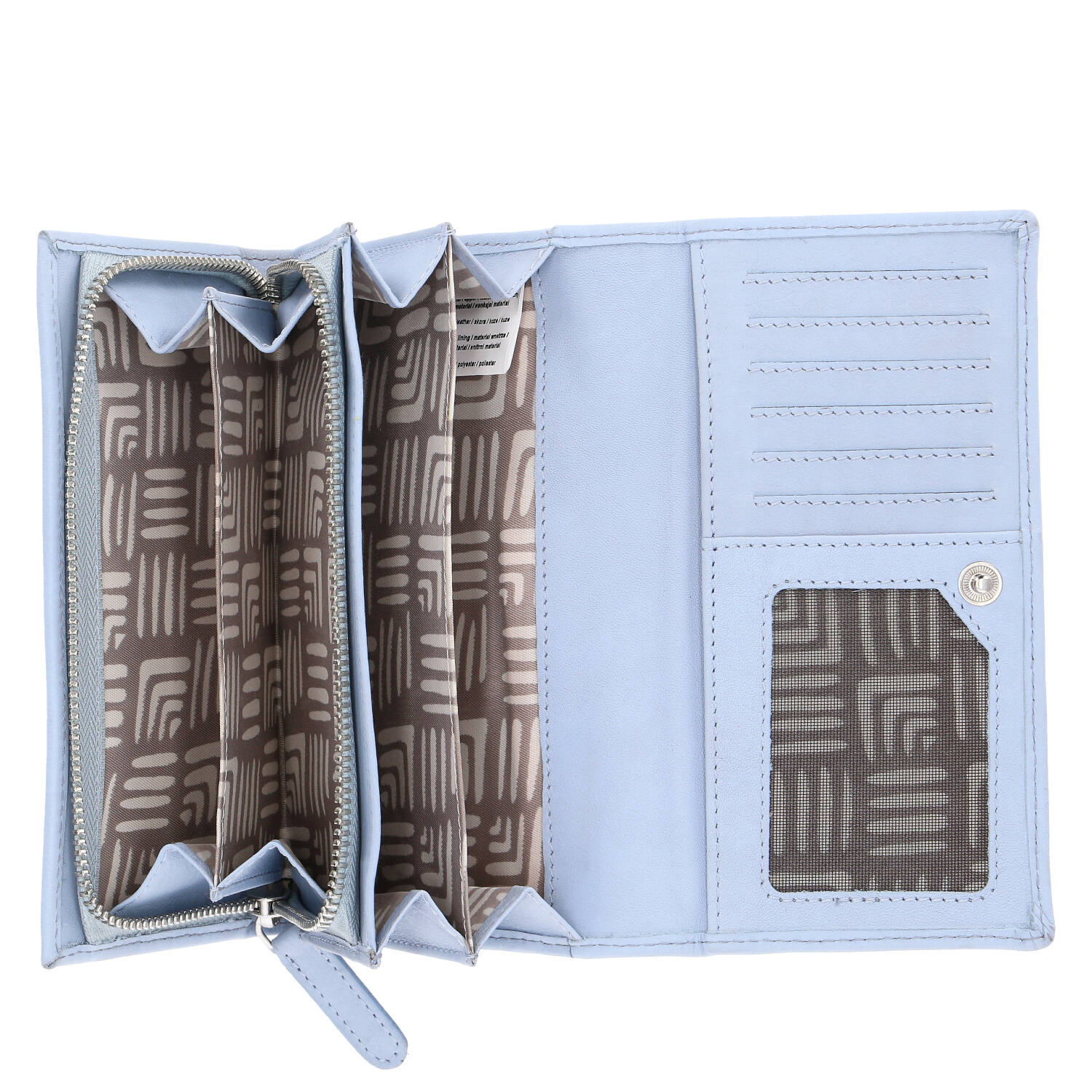 The Skandinavian Brand Damenbörse Leder - light blue Abbildung 4
