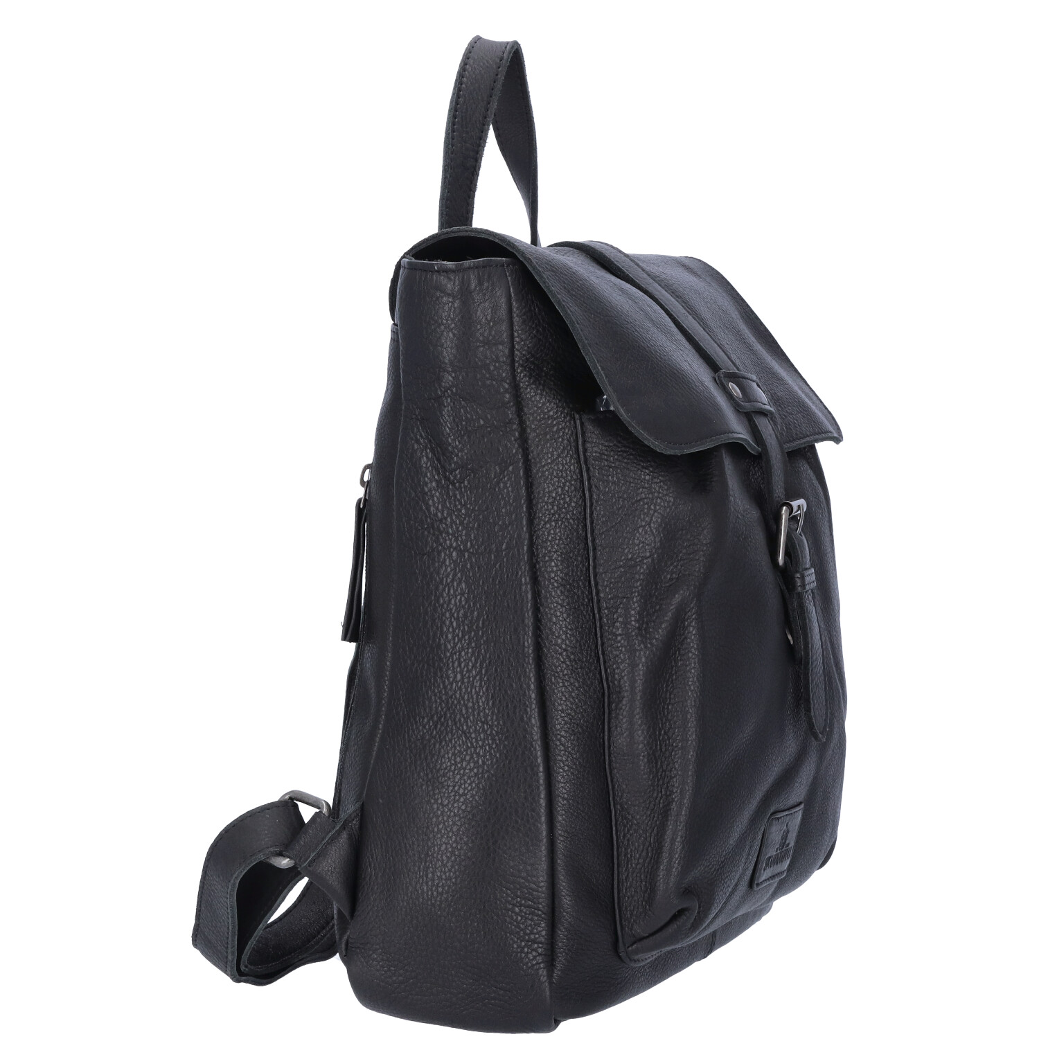 The Skandinavian Brand Damen Leder Rucksack - schwarz Abbildung 3