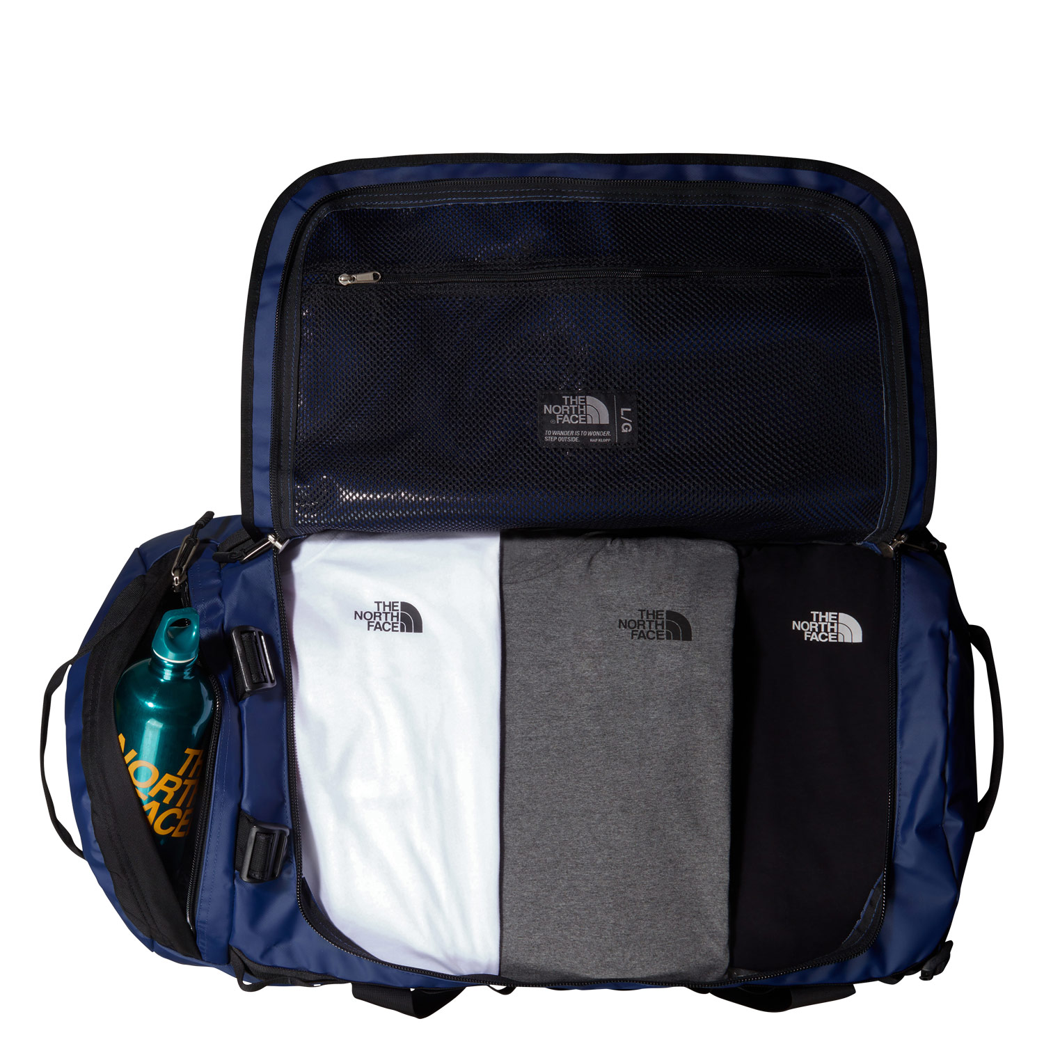 The North Face Reisetasche/Rucksack Base Camp Duffel L summit navy-black Abbildung 3
