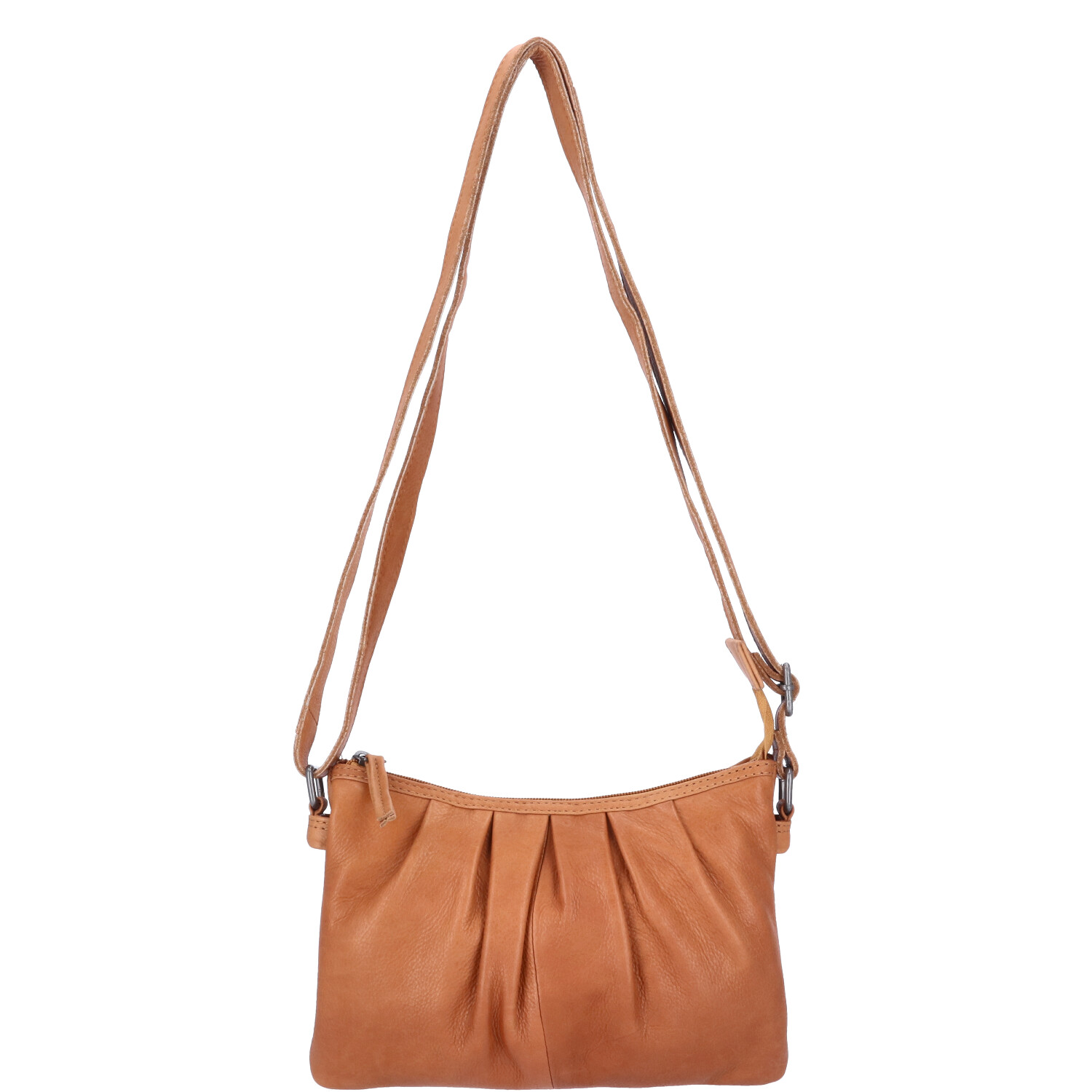 The Skandinavian Brand Damen Ledertasche, Umhängetasche - Cognac Abbildung 6