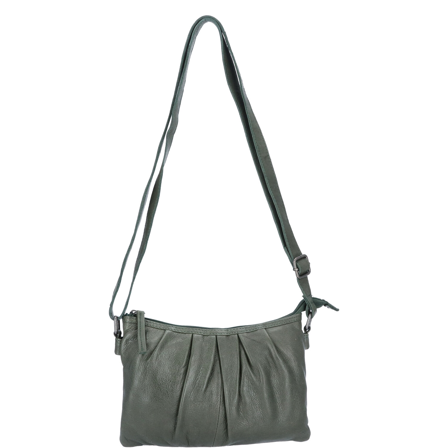 The Skandinavian Brand Damen Ledertasche, Umhängetasche - grün Abbildung 6