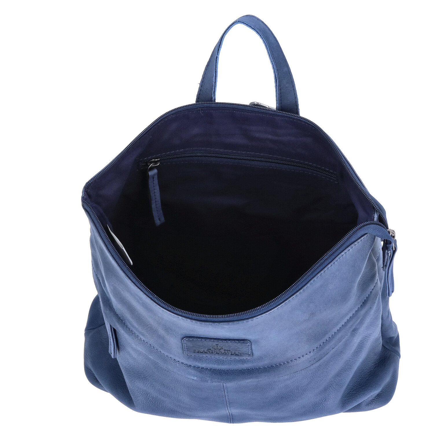 The Skandinavian Brand Damen Leder Rucksack - Blue Abbildung 5