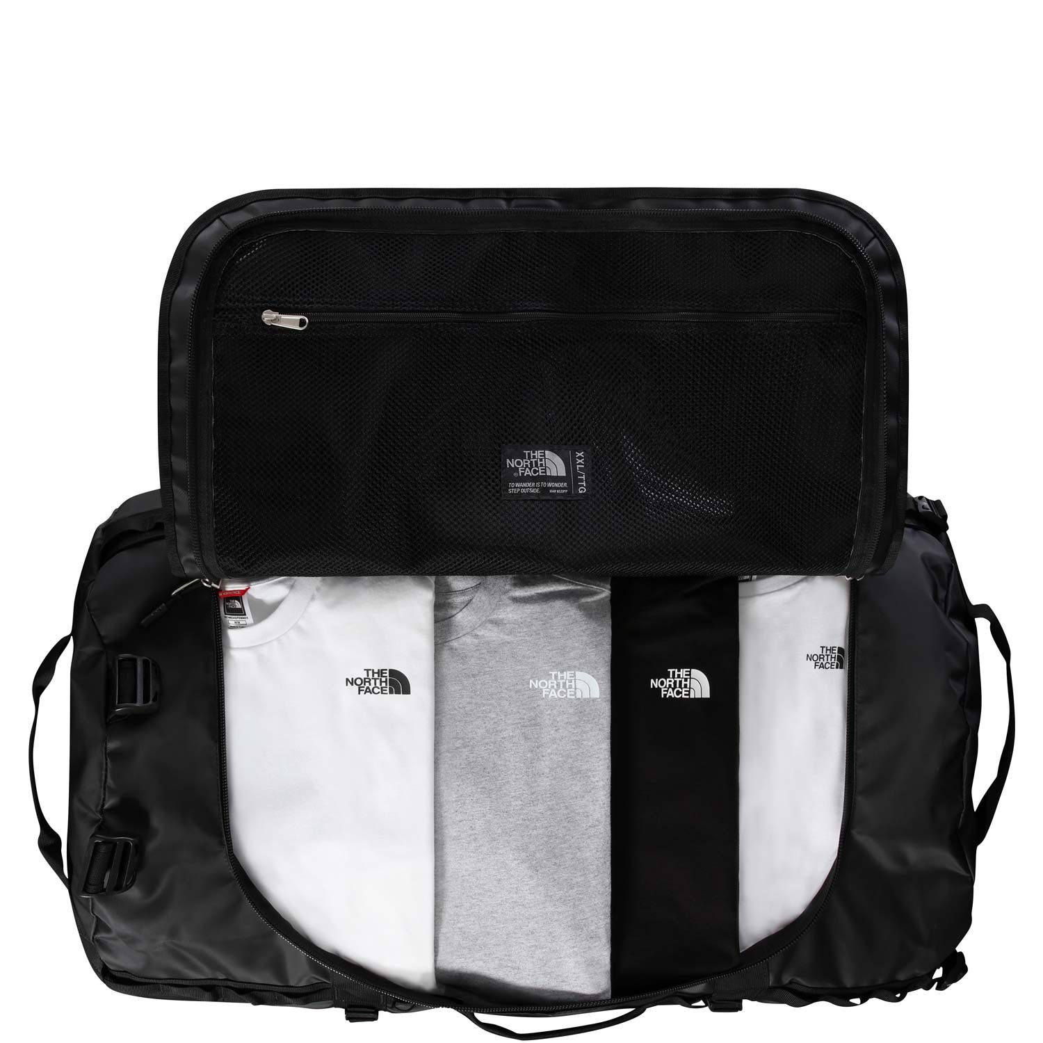 The North Face Reise/-Sporttasche Rucksack Base Camp Duffel XXL TNF Black/TNF White