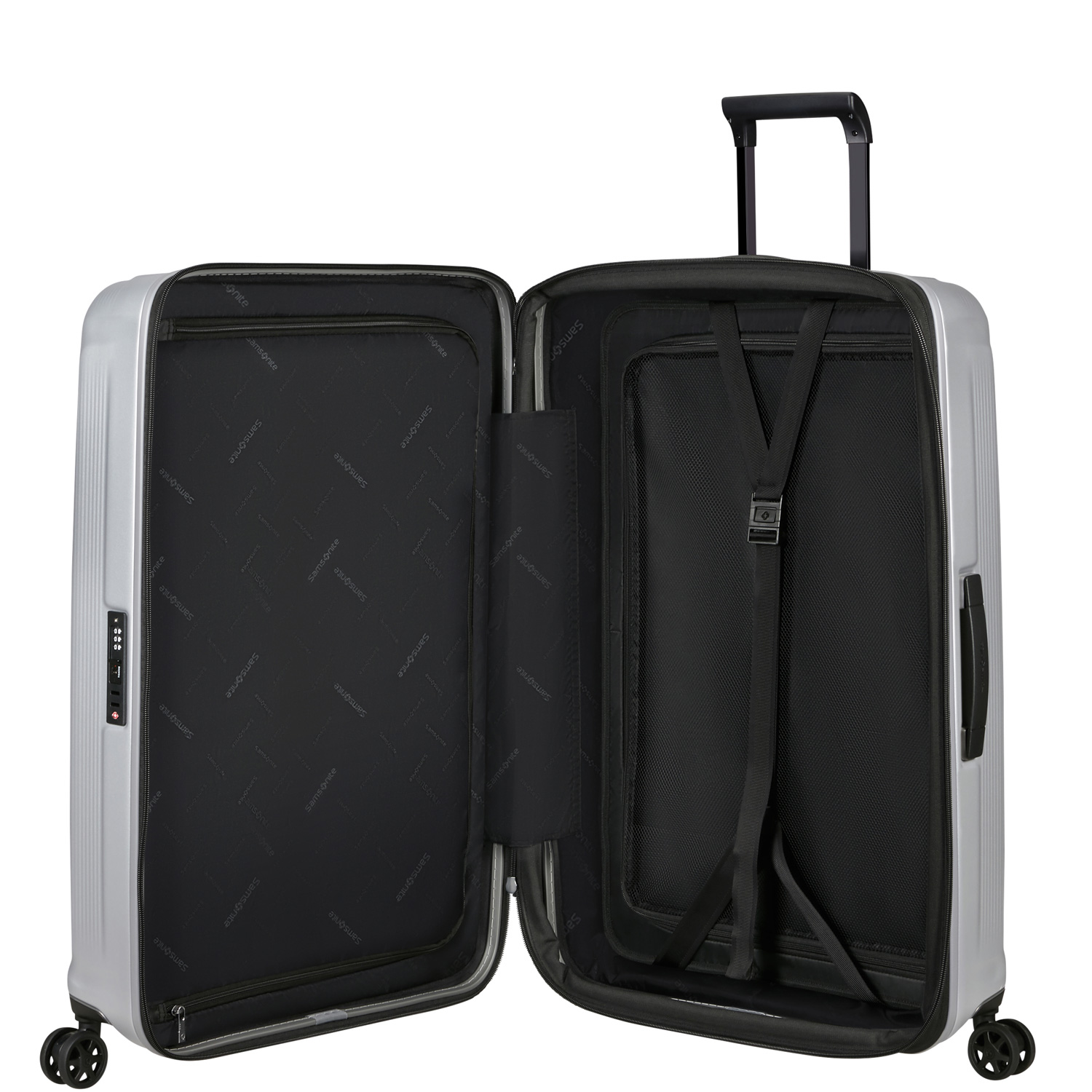 Samsonite 4-Rad Trolley 75cm erw. Nuon Matt Silver Abbildung 5