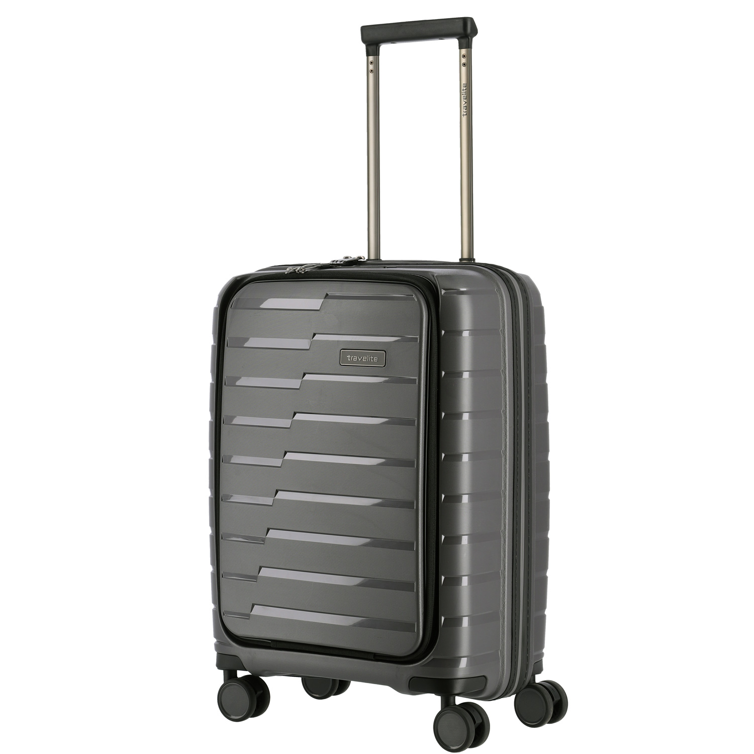 Travelite 4-Rad Trolley S mit Vortasche Air Base anthrazit