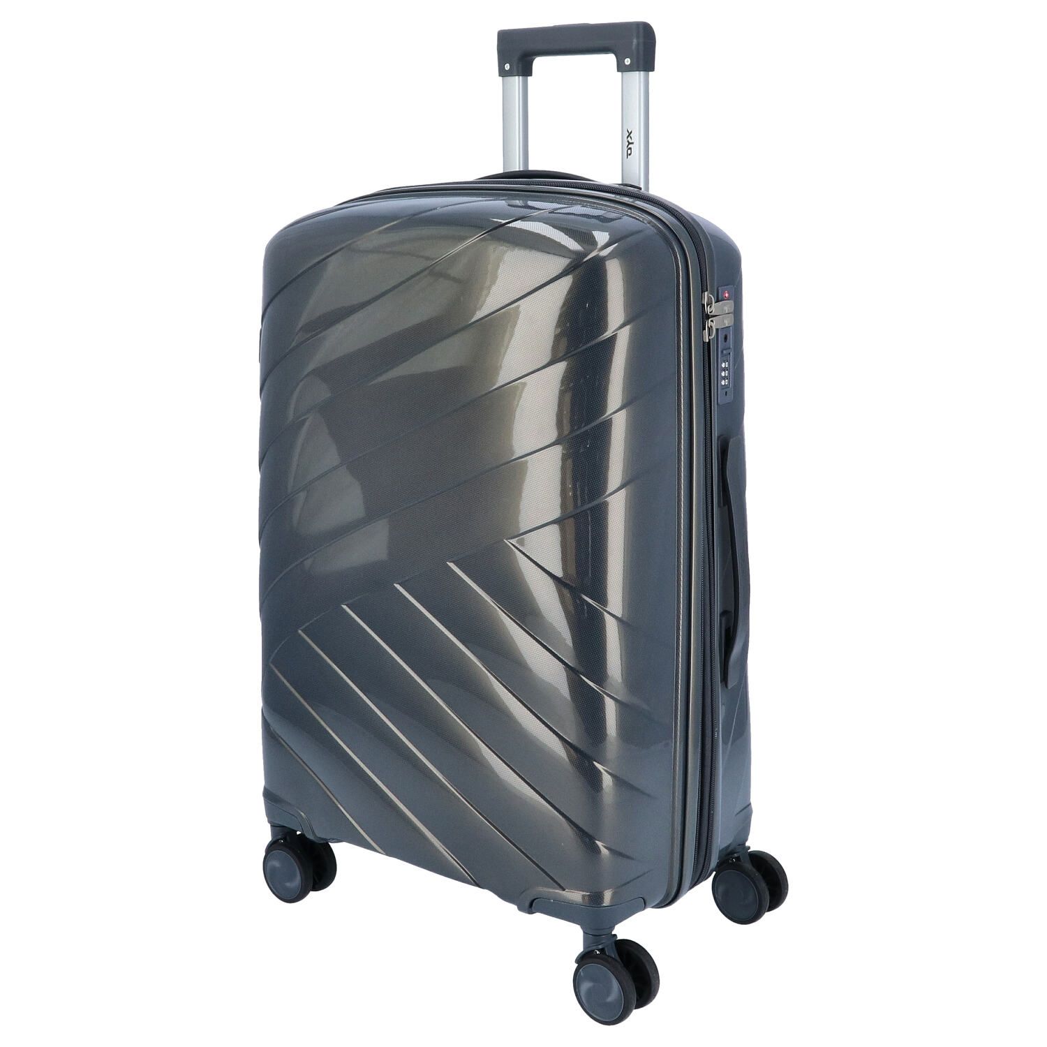 DYX 4 Rollen Koffer M 67 cm Dubai grau